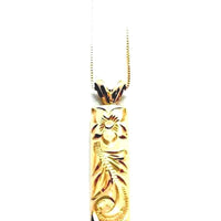 Gold 6mm 3/4" pendant with chain