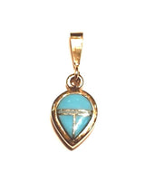 
              Gold turquoise pendant
            