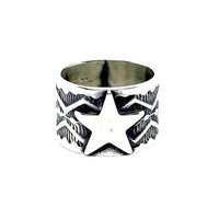 Silver star ring (Japan size 9.75)