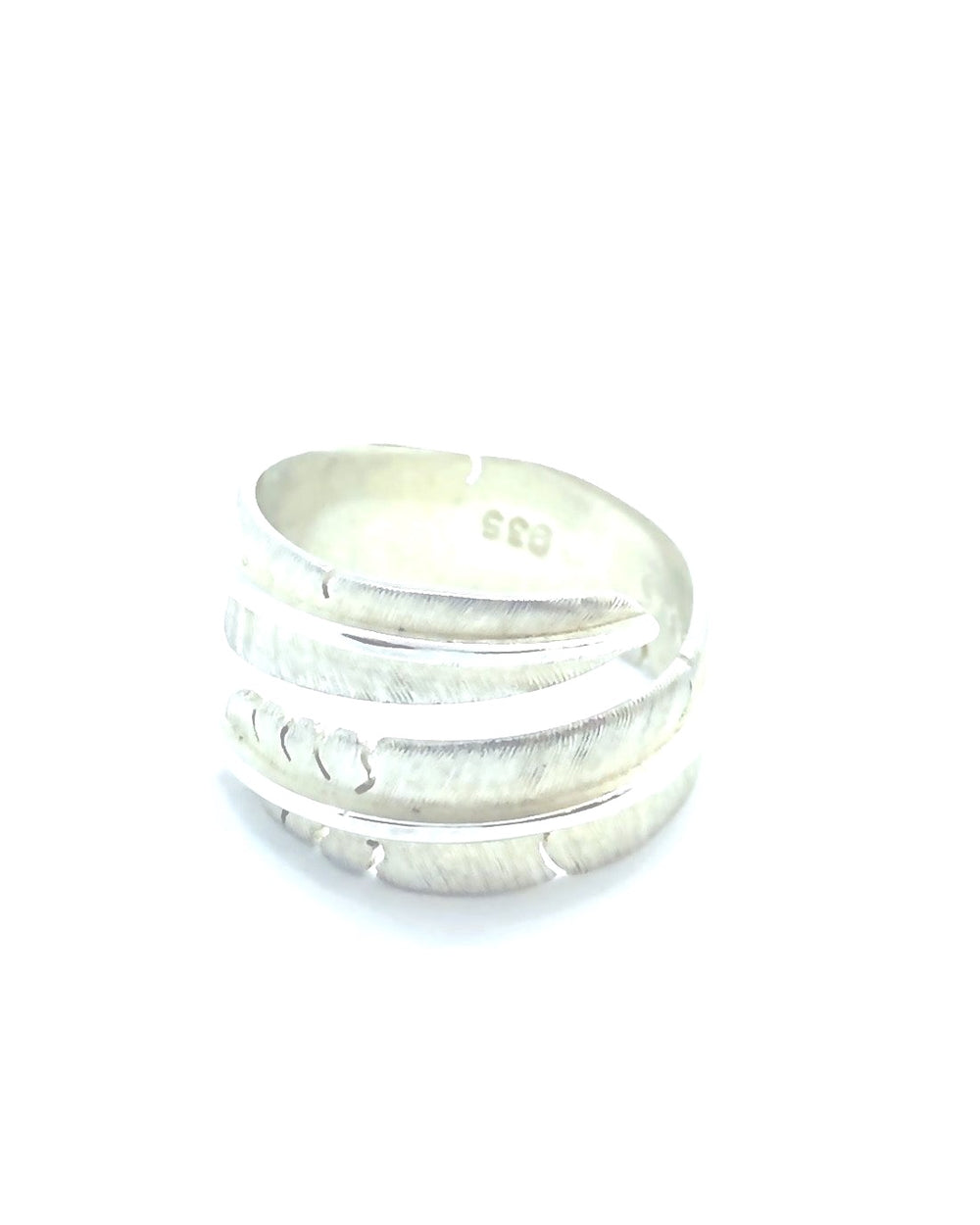 Silver feather  ring (Japan size 4、9、10、20）