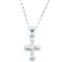 Gold cross diamond pendant with chain