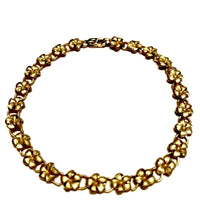 Gold plumeria bracelet 7inch