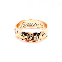 Gold 6mm cut out ring