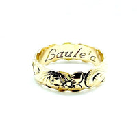 Gold 6mm cut out ring