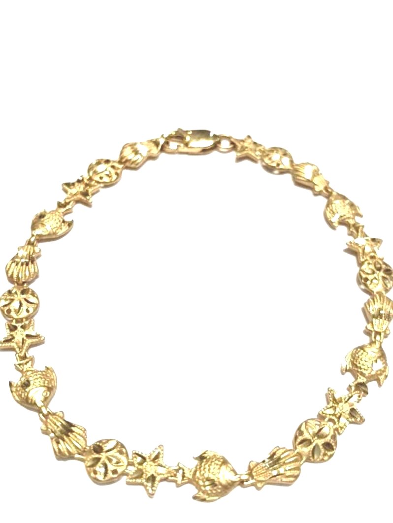 Gold sea world bracelet 7.5inch③