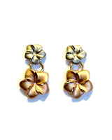 
              Gold plumeria earring
            