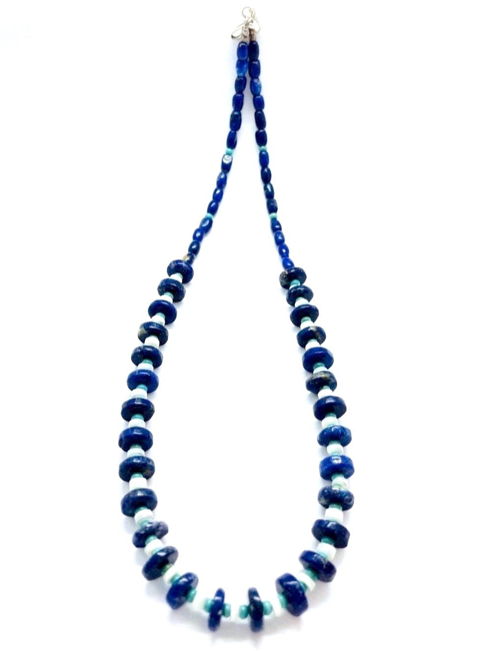 Turquoise & Lapis necklace 17inch
