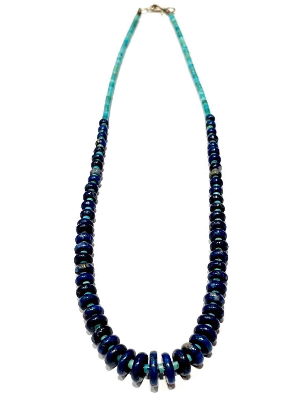 Lapis & turquoise necklace 18inch