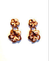 
              Gold plumeria earring
            