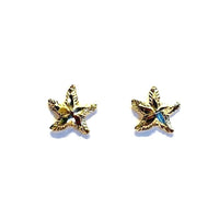 Gold star fish earring