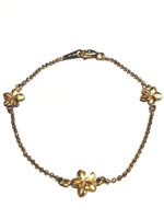 
              Gold plumeria bracelet 7inch
            