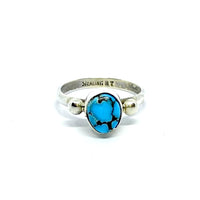 Silver turquoise ring （japan size15)