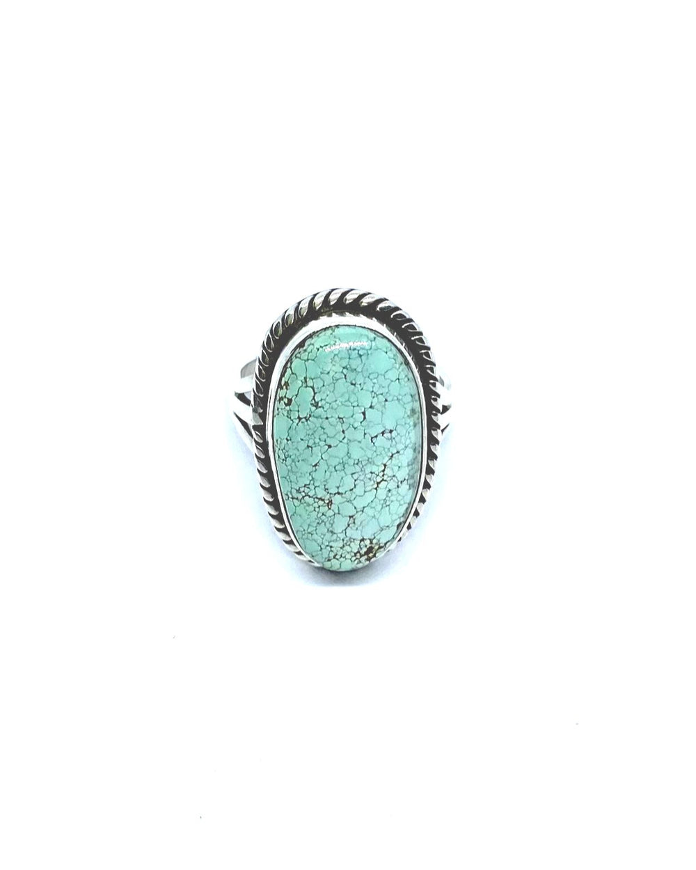Silver turquoise ring  (Japan size 11)