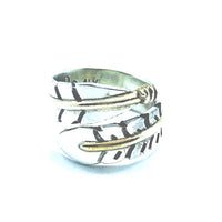 Silver feather  ring (Japan size 12、14）