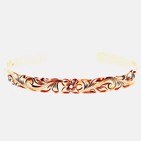 Gold 6mm cut out bangle