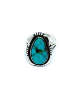 
              Silver turquoise ring (Japan size 15.5)
            