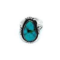 Silver turquoise ring (Japan size 15.5)