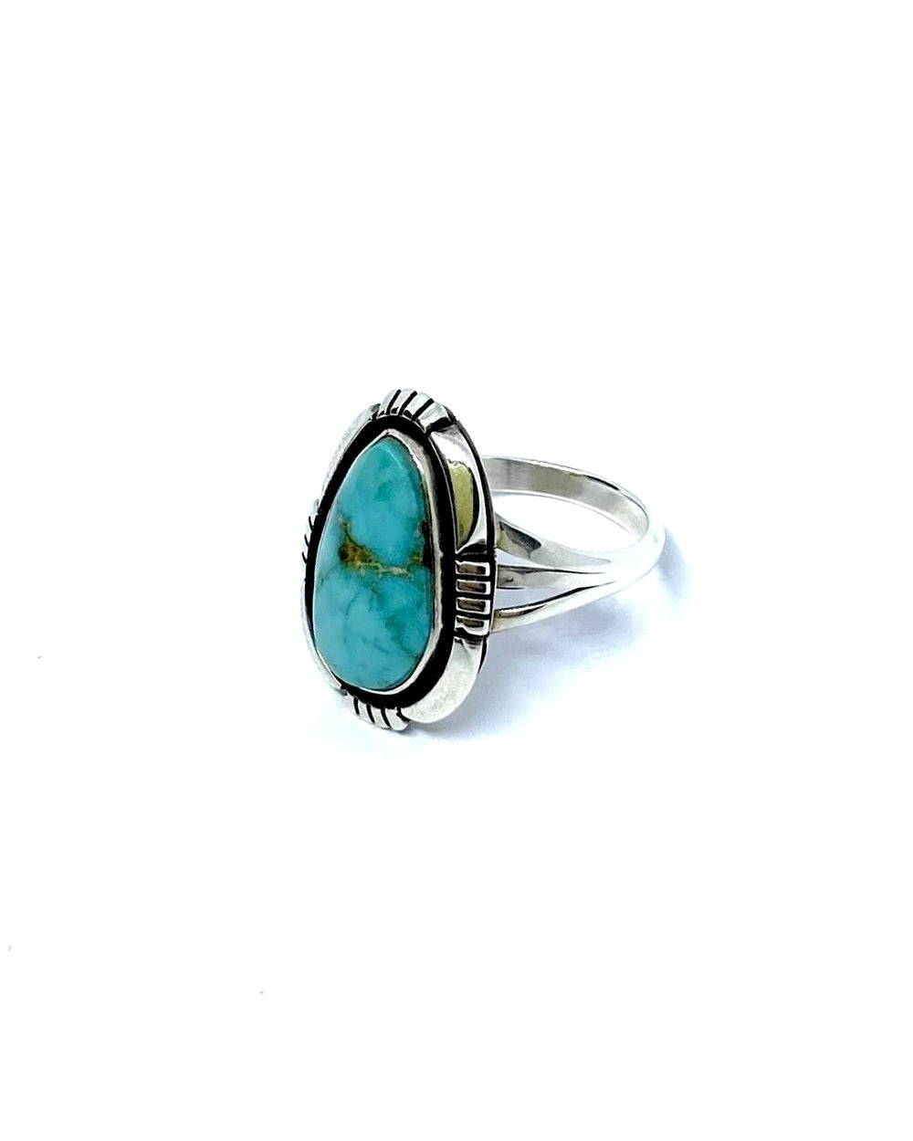 Silver turquoise ring (Japan size 15.5)