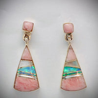 Native american Rhodochrosite earring