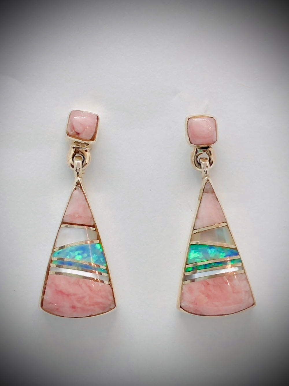 Native american Rhodochrosite earring