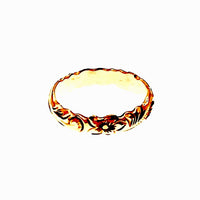 Gold 4mm cut out ring
