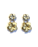 
              Gold plumeria earring
            